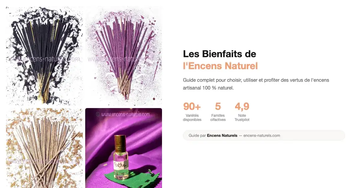 Guide des bienfaits de l'encens naturel
